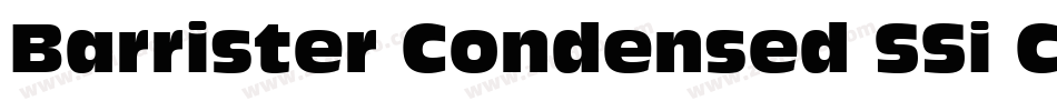 Barrister Condensed SSi Condensed字体转换